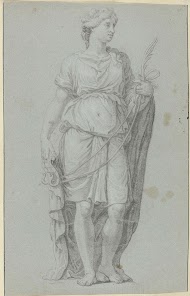 Staande vrouw met toom