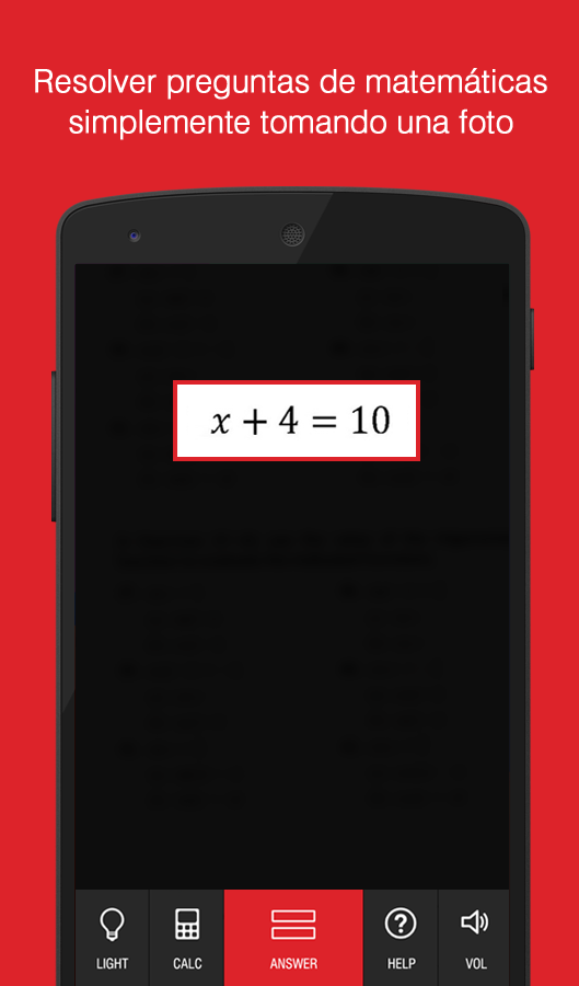 Android application AutoMath Photo Calculator screenshort
