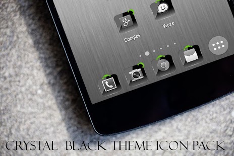 Theme Crystal Black Flat HD 8 APK Free Download