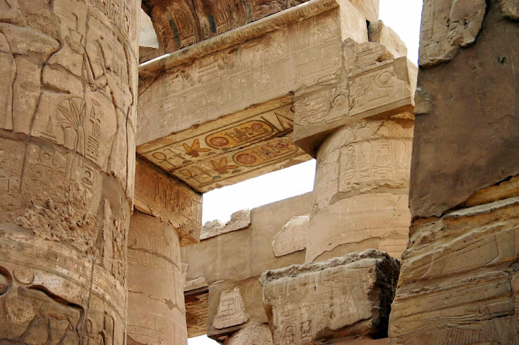 Inside the Karnak Temple compound at Luxor, Egypt. See it as part of a culturally enriching river cruise.