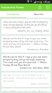 Handwrite Font for Flipfont