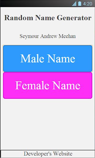 The Random Name Generator