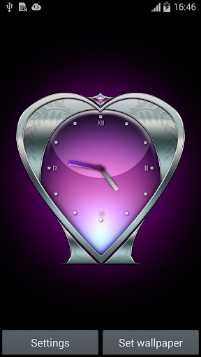 【免費個人化App】Heart Clock Live Wallpaper-APP點子