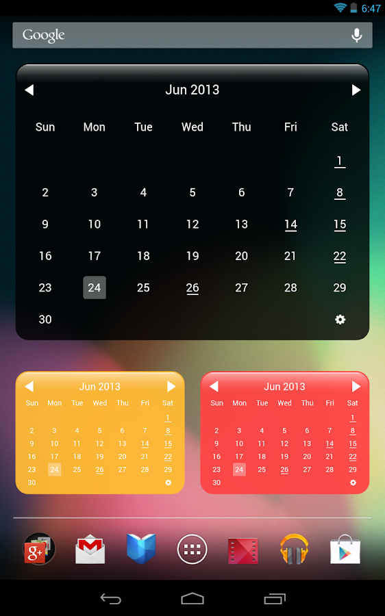 My Month Calendar Widget Android Apps on Google Play