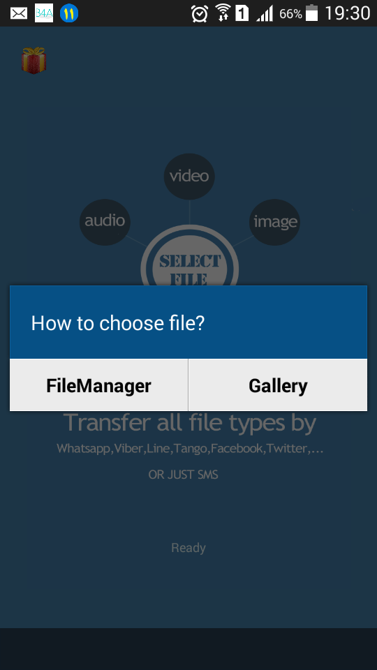 Unlimited File Sender AnyWhere Screen 2