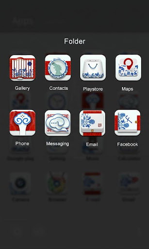 【免費個人化App】Procelain GO Launcher Theme-APP點子