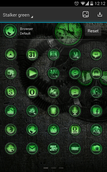 Next launcher theme STALKER G v2.0