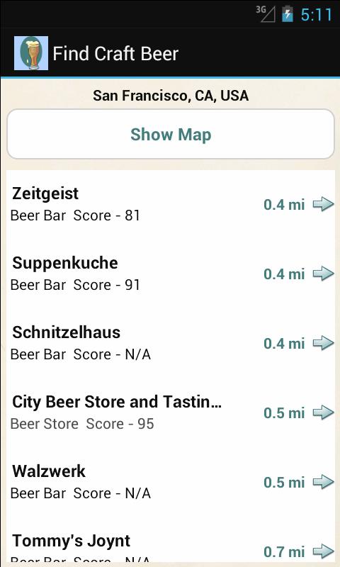 Find Craft Beer Screen 3