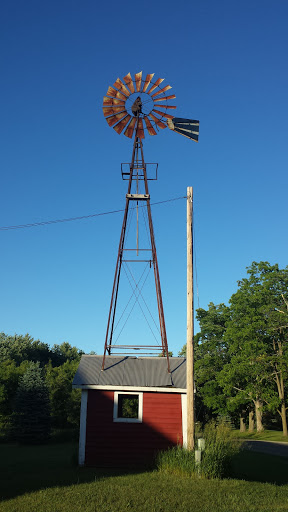 Windmill On A Barn