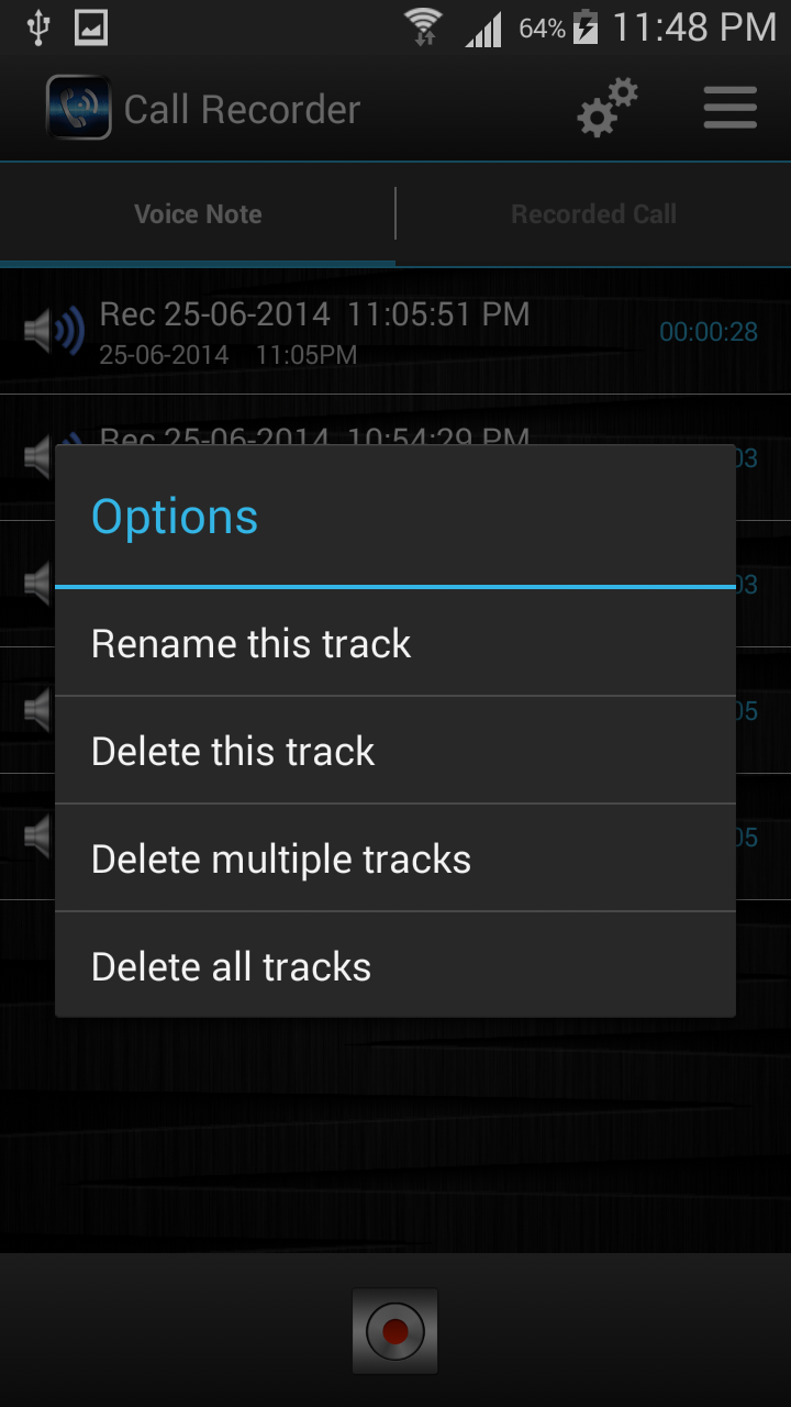 Call Recorder + Voice Recorder Screen 3