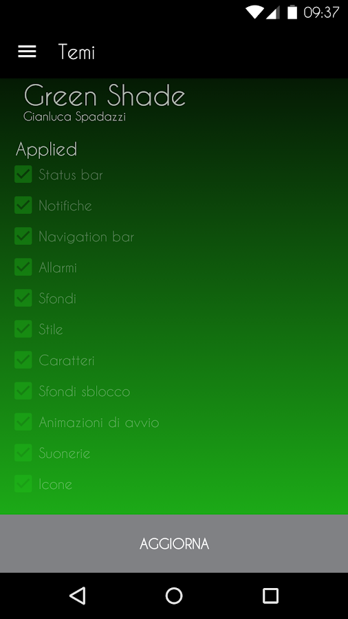 Green Shade - CM12 Theme - screenshot