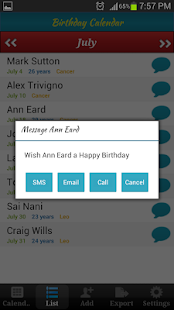 Birthday Calendar(圖4)-速報App