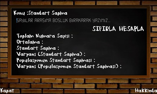 Standart Sapma Hesaplama(圖2)-速報App