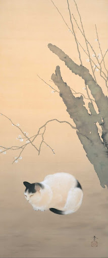 Cat and Plum Blossoms