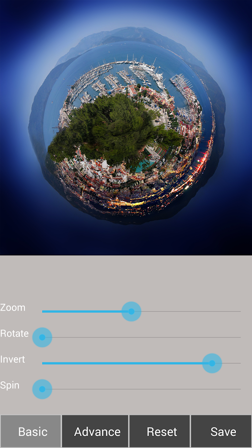 Tiny Planet FX Pro - screenshot