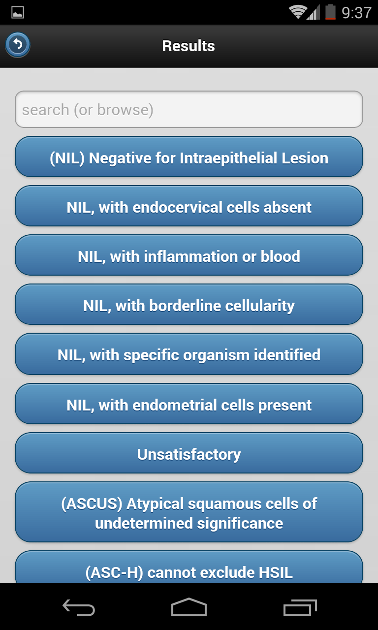 Pap App Screen 3