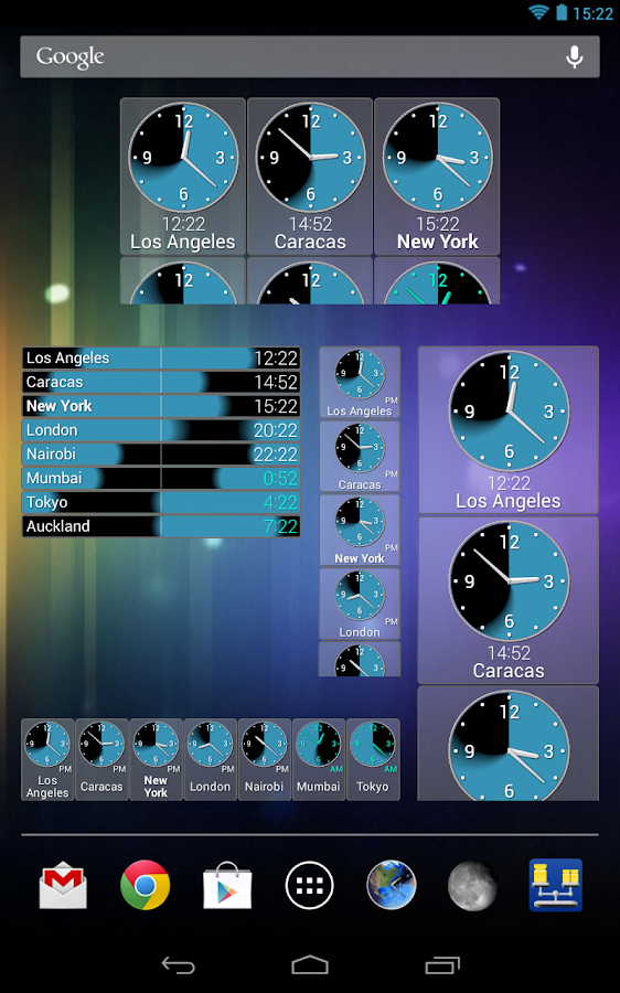 PolyClock� World Clock - screenshot