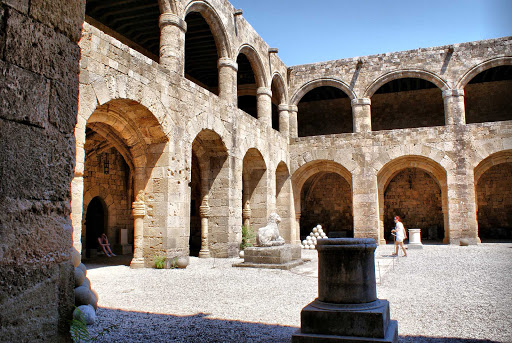 Hospital of the Knights on the island of Rhodes, Greece.