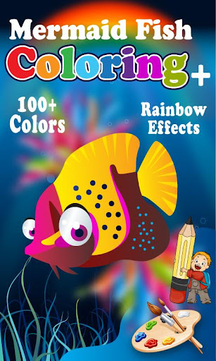 Mermaid Fish Coloring+