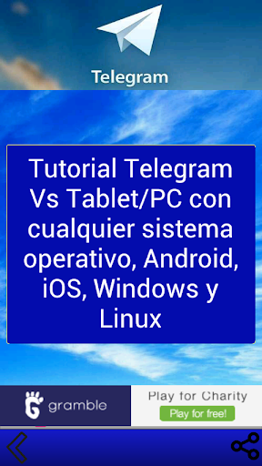 Instala Telegram Tablet PC