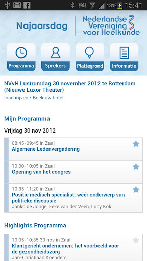 NVvH Najaarsdag 2012