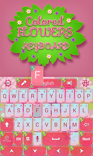 免費下載個人化APP|Colored Flowers Keyboard app開箱文|APP開箱王