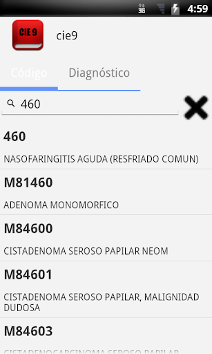 CIE9 Codificación