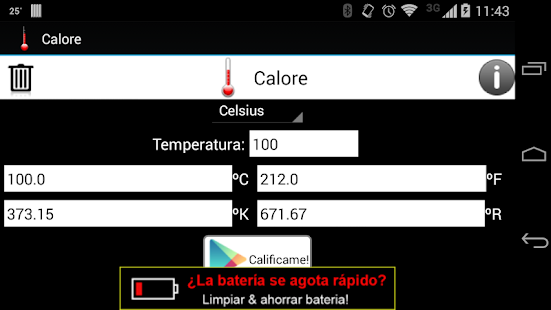 Calore: Temperature conversor Screenshots 1
