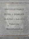Jack Watkins Reserve Ross J. Dowler Memorial Stone