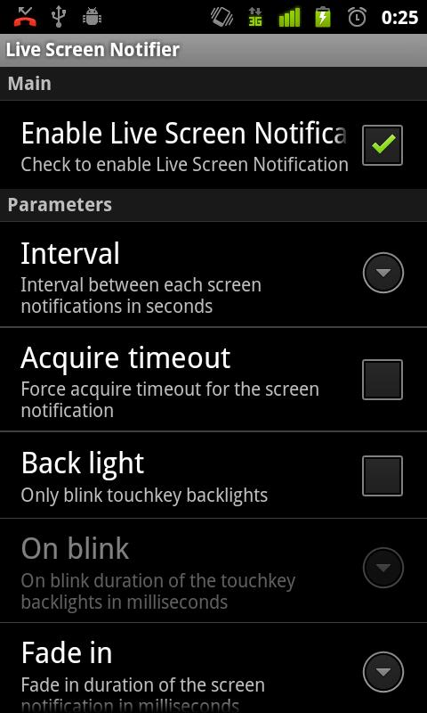 Live Screen Notifier Screen 3
