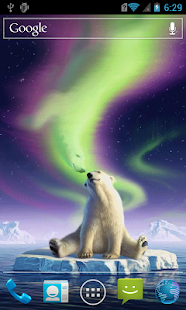 Free White bear in the north LWP APK