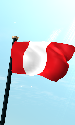 Peru Flag 3D Free Wallpaper