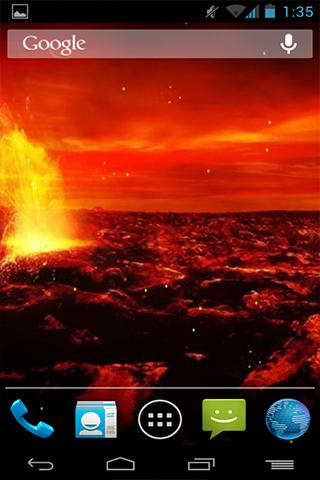 Animated wallpaper Volcano