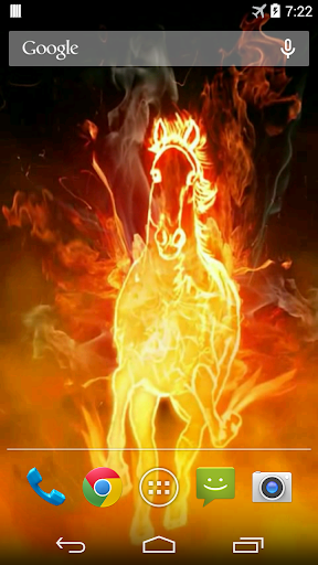Fire Horse 3D Video Wallpaper