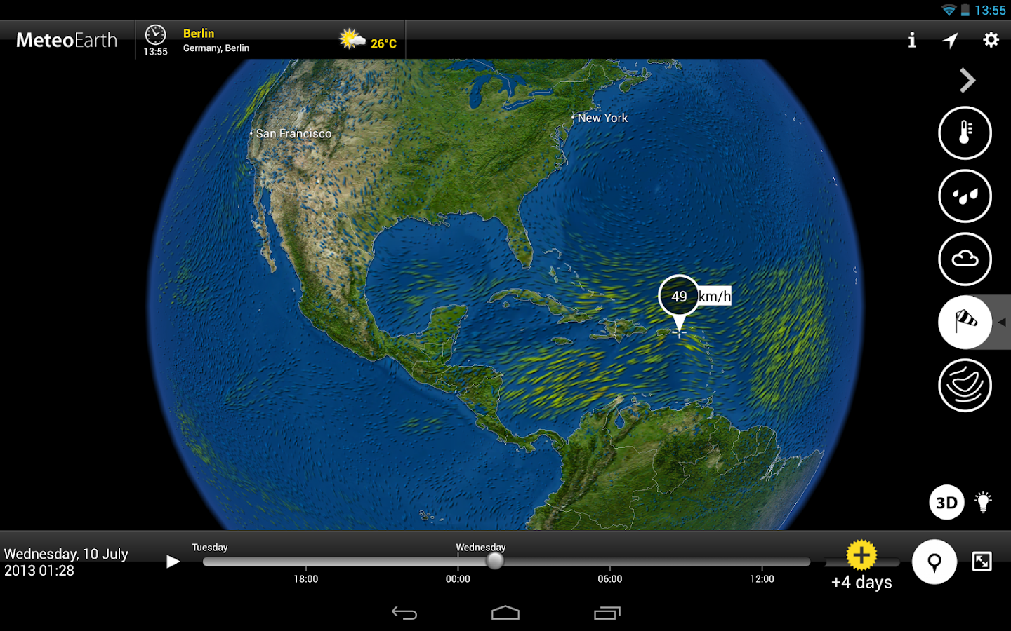 MeteoEarth - screenshot