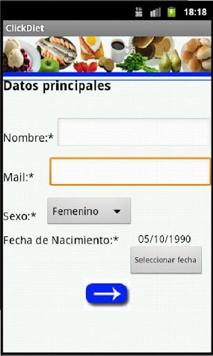Click Diet - Elige tu dieta