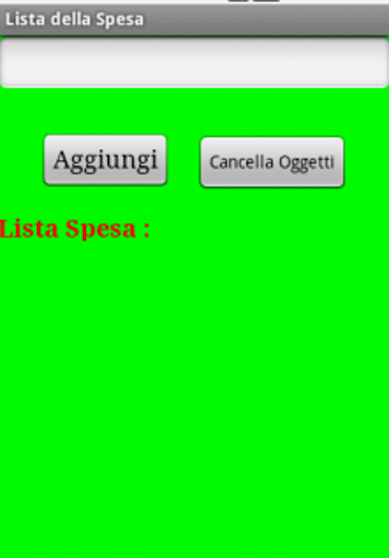 Lista della Spesa