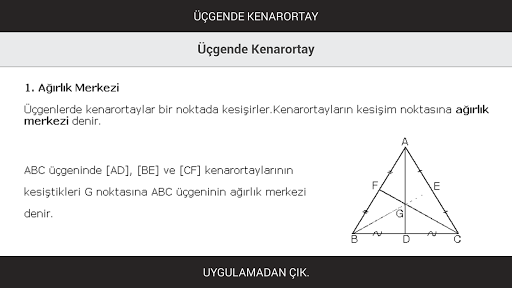 Üçgende Kenarortay