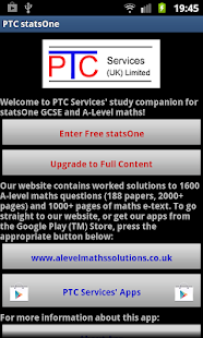 PTC GCSE and A-Level statsOne Screenshots 0