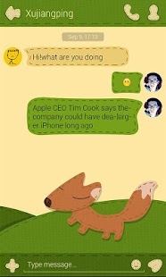 Free Download (FREE)GO SMS FOX THEME APK for Android