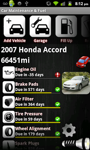 aCar - Car Management, Mileage | AppBrain Android Market