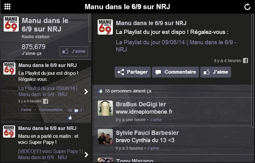 Manu dans le 6/9 sur NRJ Screen 3
