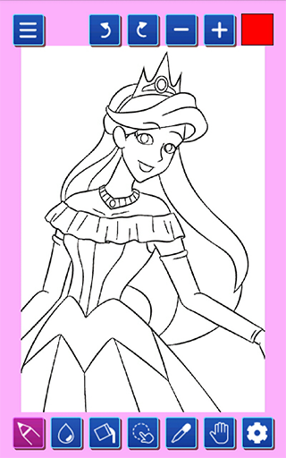 google princess coloring pages - photo #29