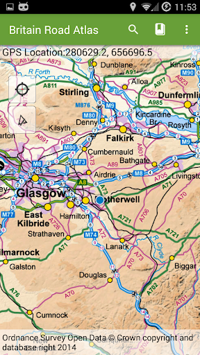 UK Offline Road Map - OS Based