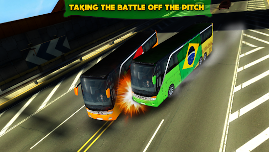 Soccer Team Bus Battle Brazil