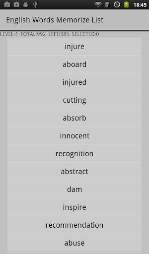 English Vocabulary List 1.0 Windows u7528 8