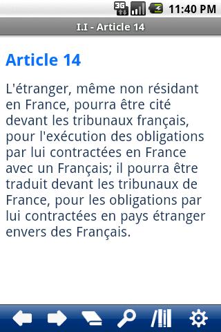 French Civil Code Screen 3