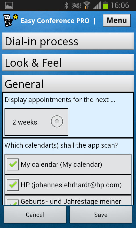 Easy Conference PRO Screen 2