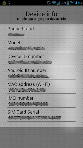 Device ID Info