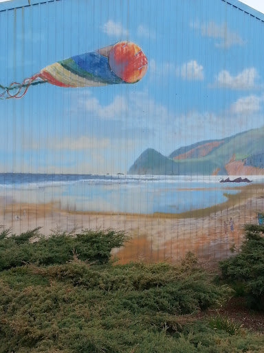 Kite Mural at Devils Lake Storage